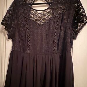 Torrid Black Lace Mini Dress